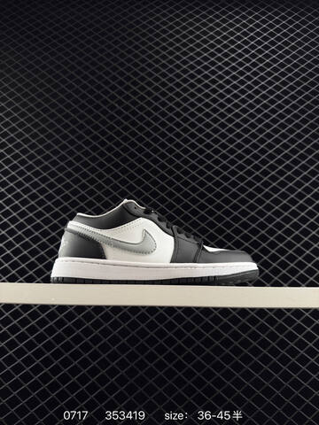 Jordan Air Jordan 1 Low Black White Grey EU 36-45 Sneaker - Unisex (BS-81049)