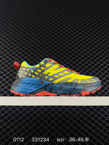 HOKA ONE ONE Speedgoat Yellow Blue Grey Red EU 36-45 Trail Shoe Trail Running Sneakers - Unisex (BS-86323)