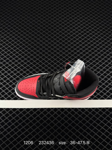 Jordan Air Jordan 1 Retro 555088 Black Red Sail White EU 36-47 5 Basketball Shoe - Unisex (BS-80101)