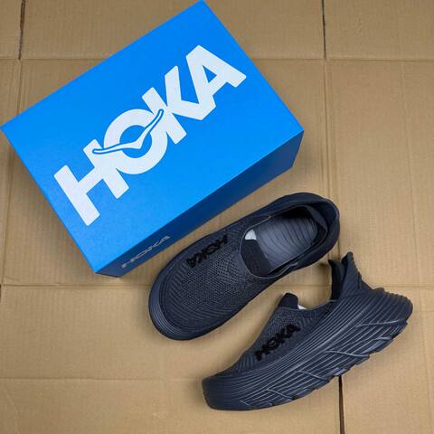 HOKA ONE ONE Restore TC All Black Sneaker Casual Sneakers (BS-86932)