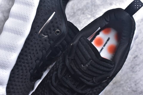 Nike Mind 002 Flyknit Black White Metallic Silver Orange Sneaker (BS-59803)