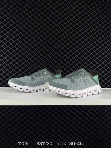 On Cloud 5 Coast Sage Green White EU 36-45 Running Shoe Running Sneakers - Unisex (BS-85443)