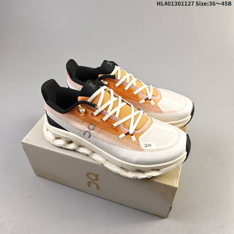 On Running Cloudtilt Off White Orange Black EU 36-45 Running Shoe Running Sneakers - Unisex (BS-69763)