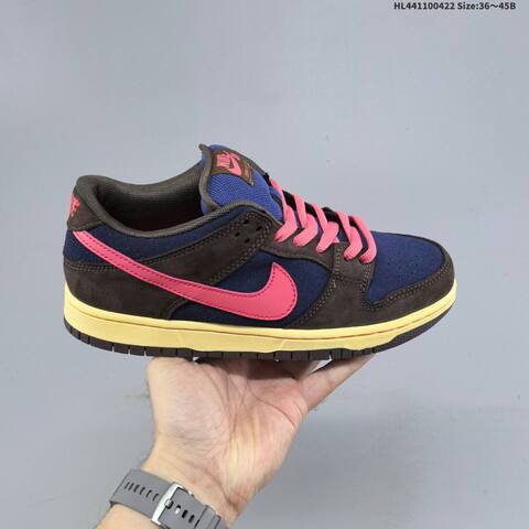 Nike SB Dunk Low Pro Brown Blue Pink Pale Yellow EU 36-45 Skate Shoe - Unisex (BS-60582)