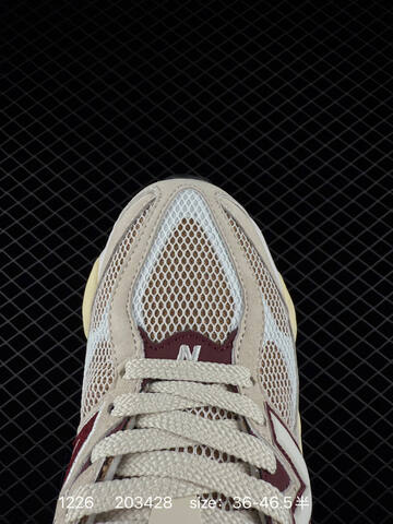 New Balance 9060 Beige White Burgundy Cream Black EU 36-46 5 Sneaker - Unisex (BS-82452)