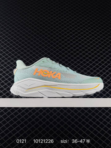 HOKA ONE ONE Mafate Speed 4 LITE Light Mint White Orange Yellow EU 36-47 Trail Shoe Trail Running Sneakers - Unisex (BS-86311)