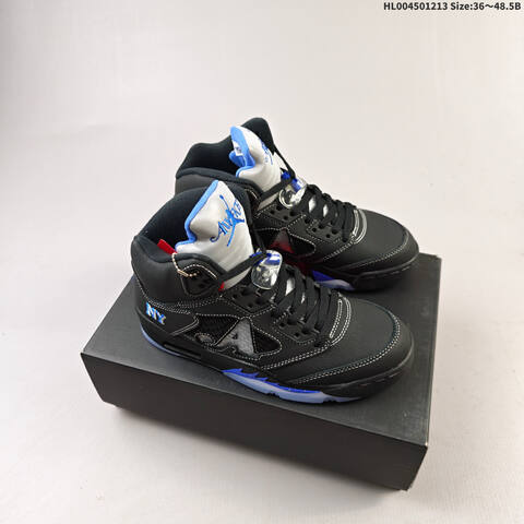 Awake NY x Air Jordan 5 Retro Racer Blue AIR JORDAN 5 Aj5 5 Awak Lifestyle (BS-67457)