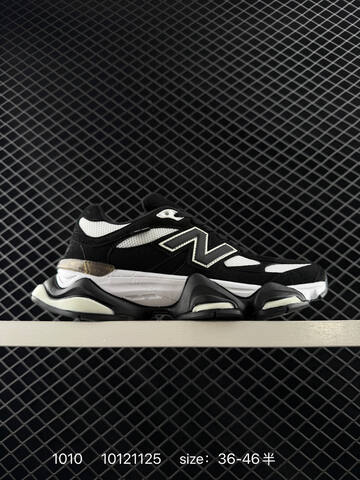 New Balance 9060 Black White Cream Grey EU 36-46 Sneaker - Unisex (BS-82739)