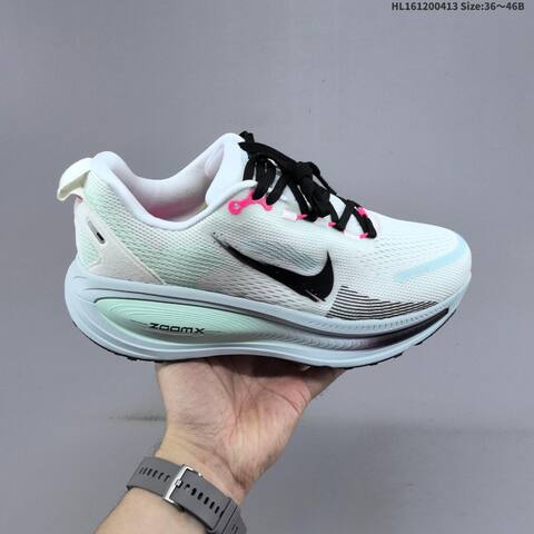 Nike Vomero 18 ReactX Air Zoom White Mint Black Pink Light Blue EU 36-46 Running Shoe - Unisex (BS-60777)