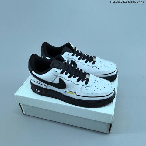 Nike Air Force 1 07 Low White Black Red Gray EU 36-45 Sneaker - Unisex (BS-61262)