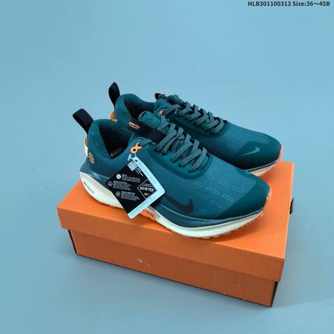 Nike ReactX Infinity Run 4 GTX Teal Black White Orange EU 36-45 Running Shoe - Unisex (BS-61346)