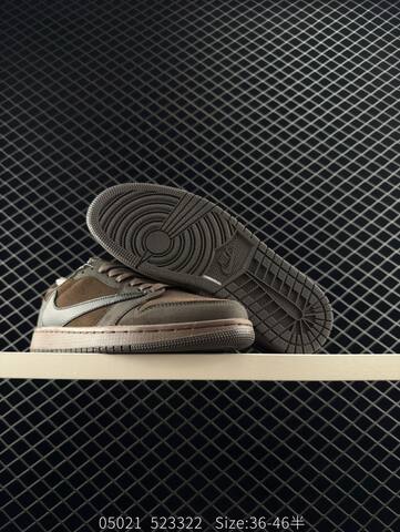 Jordan Air Jordan 1 Low Travis Scott Velvet Brown Dark Brown Black EU 36-46 Sneaker - Unisex (BS-81326)