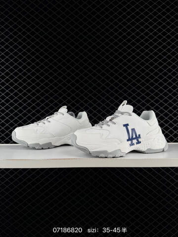 MLB BIGBALL CHUNKY WINDOW White Grey Navy Blue EU 35-45 Sneaker Casual Sneakers - Unisex