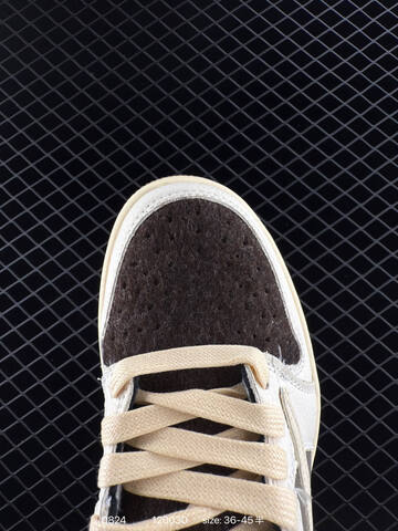 Jordan Fragment x Travis Scott x Labubu Air Jordan 1 Low White Dark Brown Cream EU 36-45 Sneaker - Unisex (BS-80845)