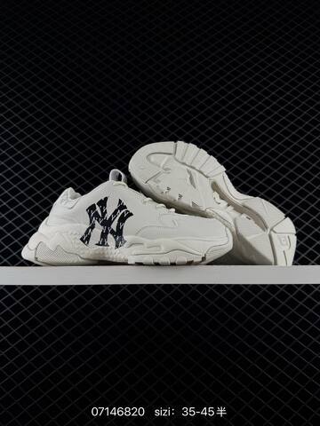 MLB Bigball Chunky Embo 3 ASHBNA3N50CRS Off White Black EU 35-45 Sneaker Casual Sneakers - Unisex