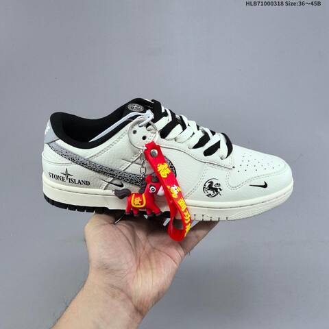 Nike Dunk SB Low Off White Black Grey Red EU 36-45 Skate Shoe - Unisex (BS-61280)