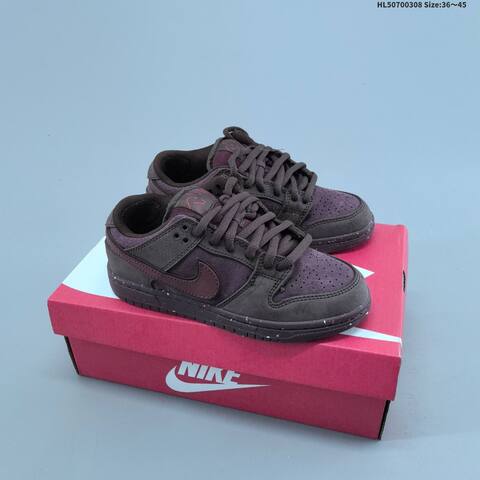 Nike SB Dunk Low Retro Dark Burgundy Purple EU 36-45 Skate Shoe - Unisex (BS-61430)
