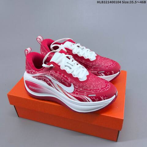 Nike Vomero Plus ReactX Air Zoom Red White Pink EU 35 5-46 Running Shoe - Unisex (BS-62245)