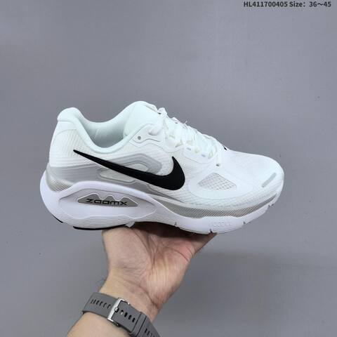 Nike Structure Plus ReactX Air Zoom White Black Grey Orange Red EU 36-45 Running Shoe - Unisex (BS-60921)