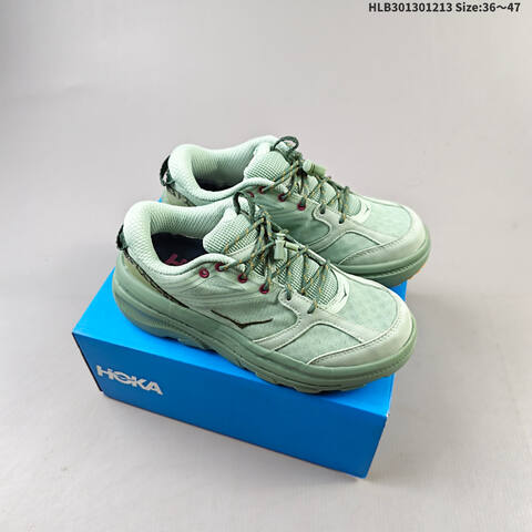 HOKA ONE ONE Bondi B3 Light Green Dark Green Burgundy Yellow EU 36-47 Running Shoe Running Sneakers - Unisex (BS-69434)