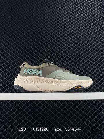 HOKA ONE ONE Transport Wide Olive Green Cream Black EU 36-45 Trail Shoe Trail Running Sneakers - Unisex (BS-86416)