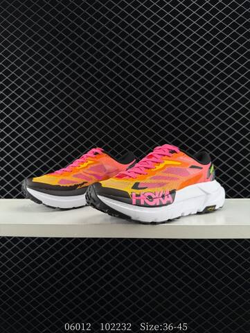 HOKA ONE ONE Mafate X Pink Orange Yellow Black White EU 36-45 Trail Shoe Trail Running Sneakers - Unisex (BS-86602)