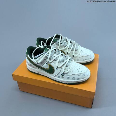 Nike Dunk Low Off White Grey Blue EU 36-45 Skate Shoe - Unisex (BS-61325)
