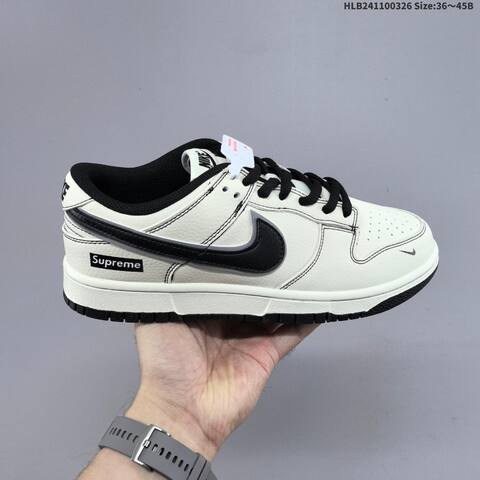 Nike Dunk Low Off White Black EU 36-45 Skate Shoe - Unisex (BS-61122)