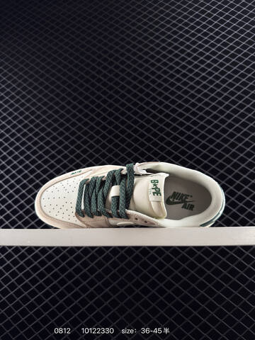 Jordan Air Jordan 1 Low Sail Beige Dark Green Off White EU 36-45 Sneaker - Unisex (BS-80928)