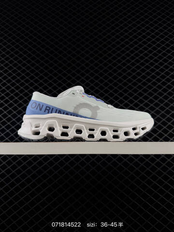 On Cloudmonster 3 Hyper HL14 White Grey Blue EU 36-45 Running Shoe Running Sneakers - Unisex (BS-85015)