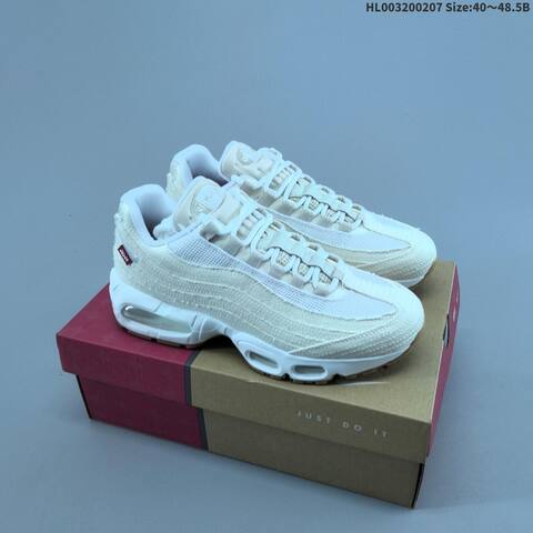 Nike Air Max 95 Levis White Ecru Gum Red EU 40-48 5 Sneaker - Men's (BS-61502)