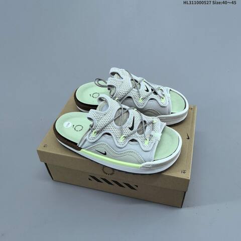 Nike Offline 2 0 Light Grey Mint Green Black EU 40-45 Slides - Men's (BS-60086)