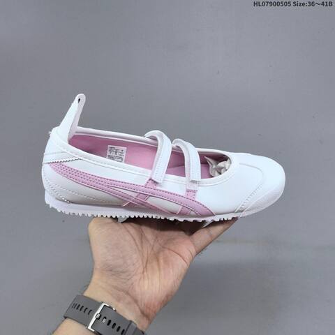Onitsuka Tiger Mexico 66 TGRS Mary Jane Silver White And White Pink EU 36-41 Sneaker Casual Sneakers - Unisex (BS-68862)