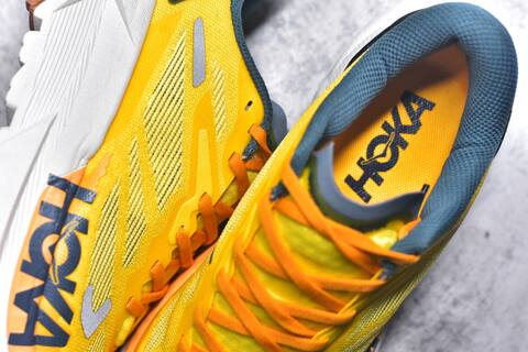 HOKA Mafate X Yellow Orange Blue White Trail Shoe Trail Running Sneakers (BS-59417)