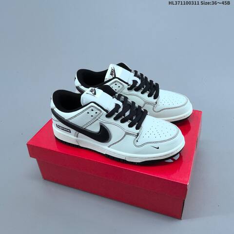Nike SB Dunk Low White Black Purple Orange Beige EU 36-45 Skate Shoe - Unisex (BS-61380)