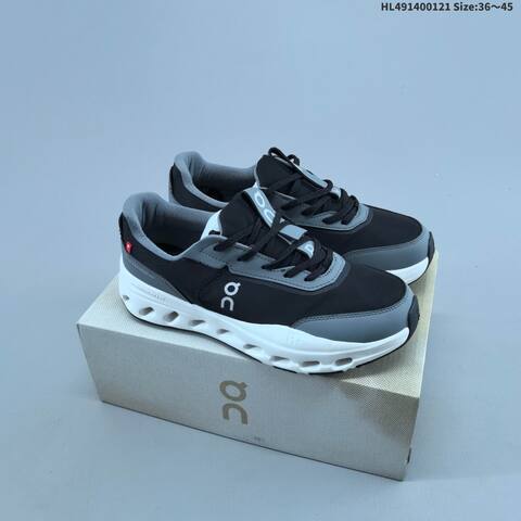 On Cloudsurfer Max Black Grey White EU 36-45 Running Shoe Running Sneakers - Unisex (BS-69704)
