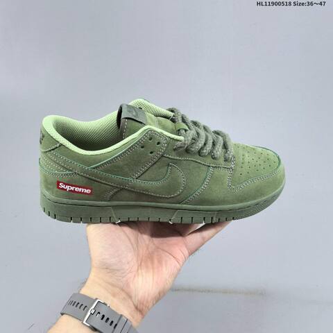 Nike SB Dunk Low Supreme Olive Green Light Green EU 36-47 Skate Shoe - Unisex (BS-60277)