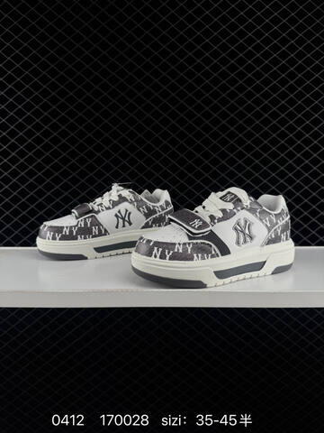 MLB Chunky Liner MID White Dark Grey Off White EU 35-45 Skate Shoe Skate Sneakers - Unisex