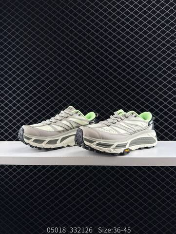 HOKA ONE ONE Mafate Speed 2 Low Grey Off White Neon Green Black EU 36-45 Trail Shoe Trail Running Sneakers - Unisex (BS-86645)