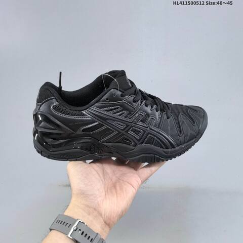 ASICS GEL RESOLUTION 5 Black Light Blue White Gray EU 40-45 Tennis Shoe Casual Sneakers - Men's (BS-68842)