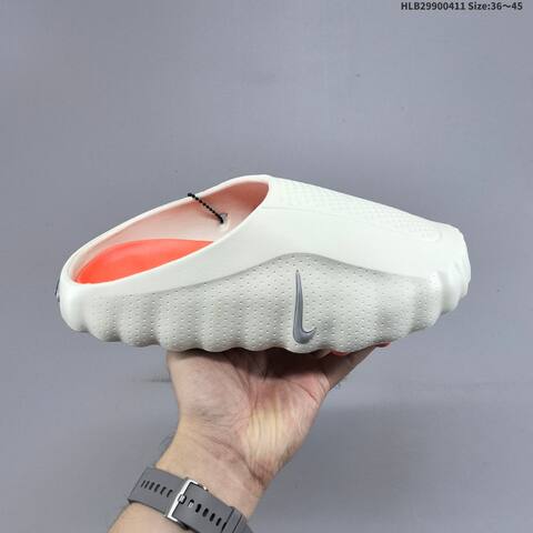 Nike Mind 001 Off White Grey Orange EU 36-45 Slides - Unisex (BS-60816)