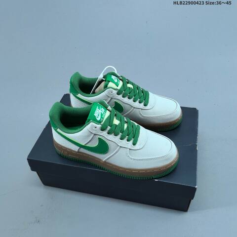 Nike Air Force 1 07 Light Beige Green Gum Brown EU 36-45 Sneaker - Unisex (BS-60568)