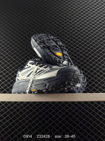 HOKA ONE ONE Mafate Speed 2 Silver Dark Navy Grey EU 36-45 Trail Shoe Trail Running Sneakers - Unisex (BS-86450)