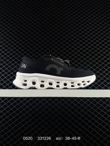 On Cloudmonster Black White Olive EU 36-45 Running Shoe Running Sneakers - Unisex (BS-85263)