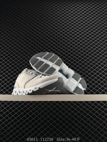 On Cloud 5 Beige White Grey Blue EU 36-40 Running Shoe Running Sneakers - Unisex (BS-85597)