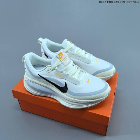 Nike Vomero 18 GTX ReactX Air Zoom White Black Light Grey Orange EU 36-46 Running Shoe - Unisex (BS-62470)