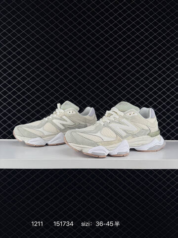 New Balance 9060 Off White Light Grey Light Green White Pink EU 36-45 Sneaker - Unisex (BS-82495)