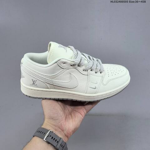 Nike Air Jordan 1 Low Off White Light Grey EU 36-45 Sneaker - Unisex (BS-60510)