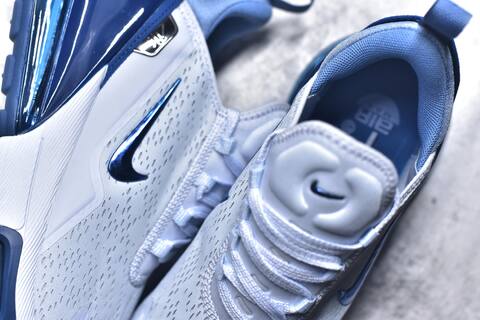 Nike Air Max 270 Premium IO9883-007 Light Blue White Dark Blue Running Shoe (BS-59812)