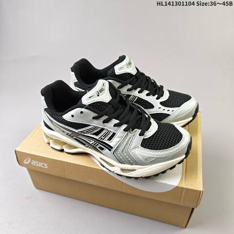 ASICS GEL-KAYANO 14 Black Silver Neon Yellow EU 36-45 Running Shoe Running Sneakers - Unisex (BS-69327)